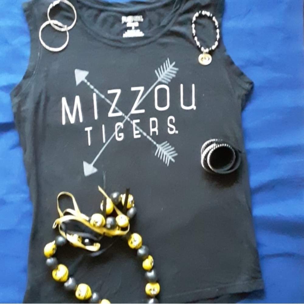 Jansport Black Mizzou Tigers Relaxed Fit Tank Top
